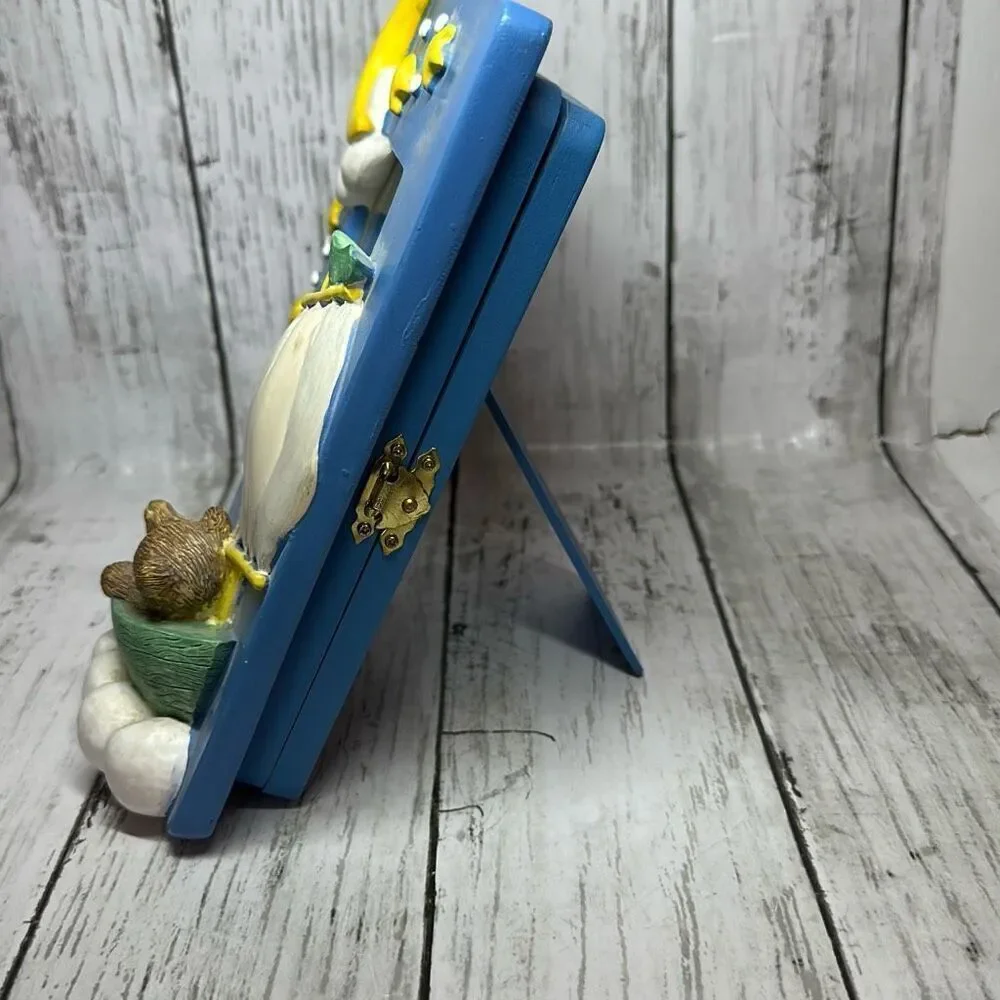 3D Teddy Bear Wooden‎ Photo Picture Frame Nursery Decor Multiple Photo Holder